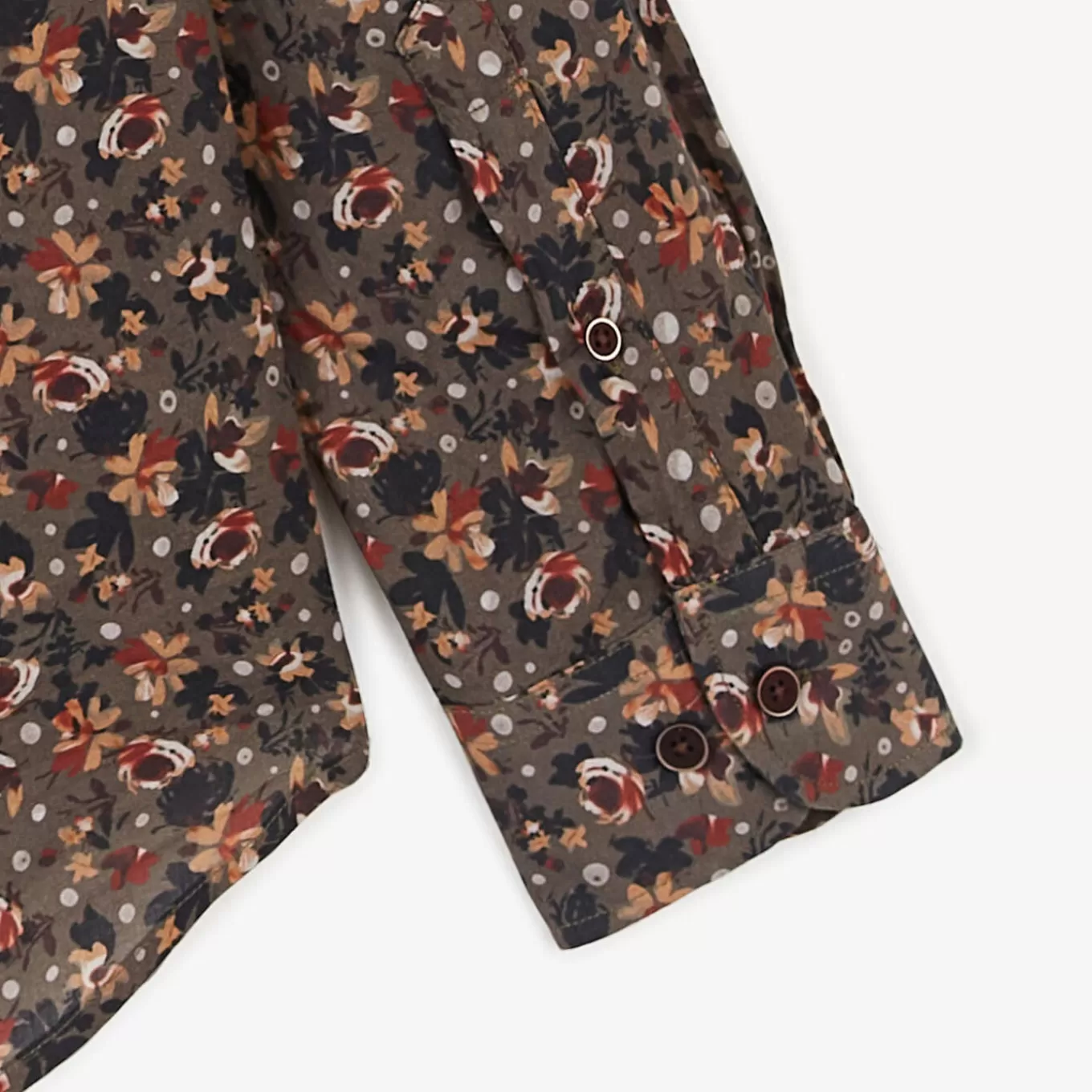 brown_floral_fitted_shirt_4.webp SERGE BLANCO® Shirts^Brown floral fitted shirt