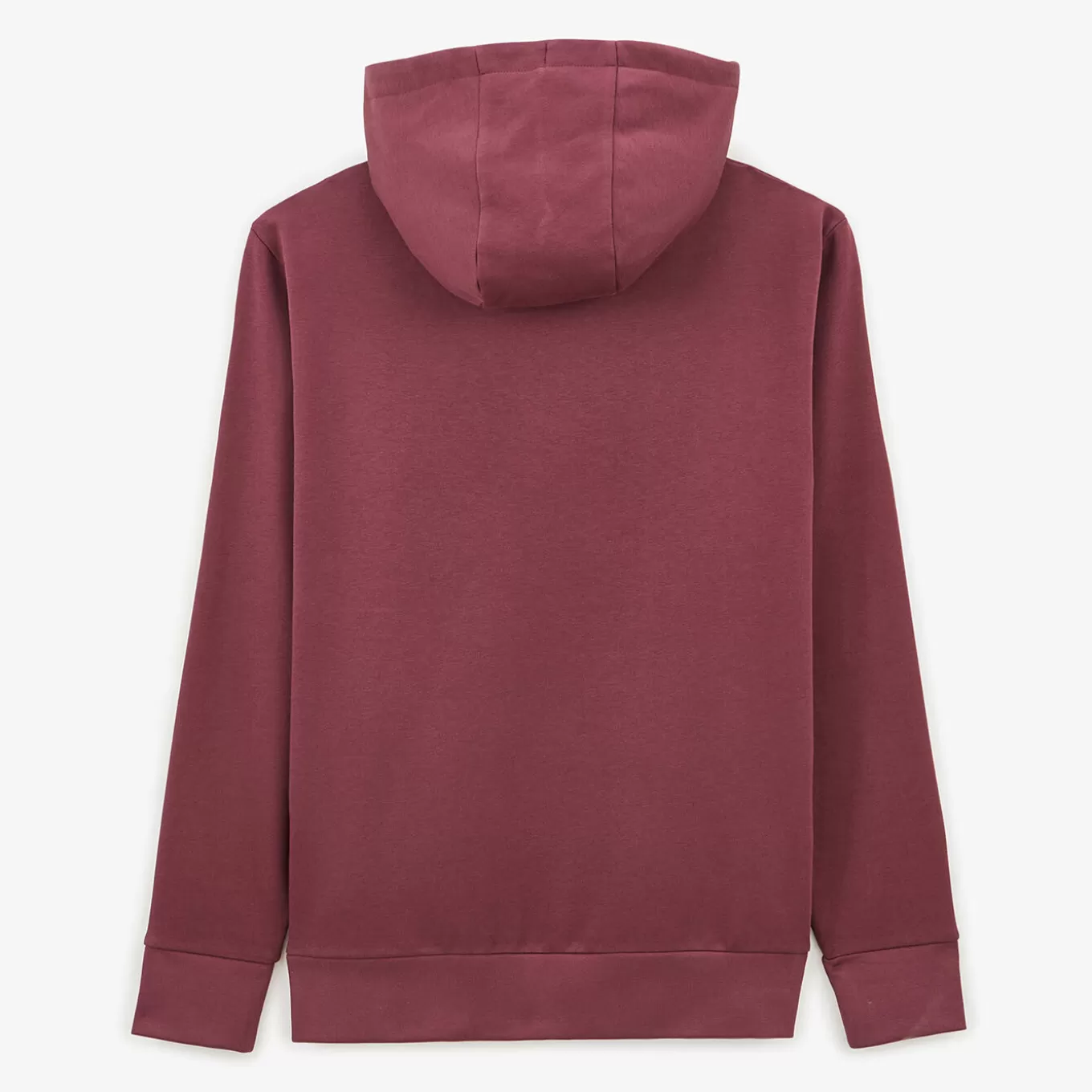 burgundy_red_brushed_fleece_hoodie_2.webp SERGE BLANCO® Sweatshirts^Burgundy Red Brushed Fleece Hoodie