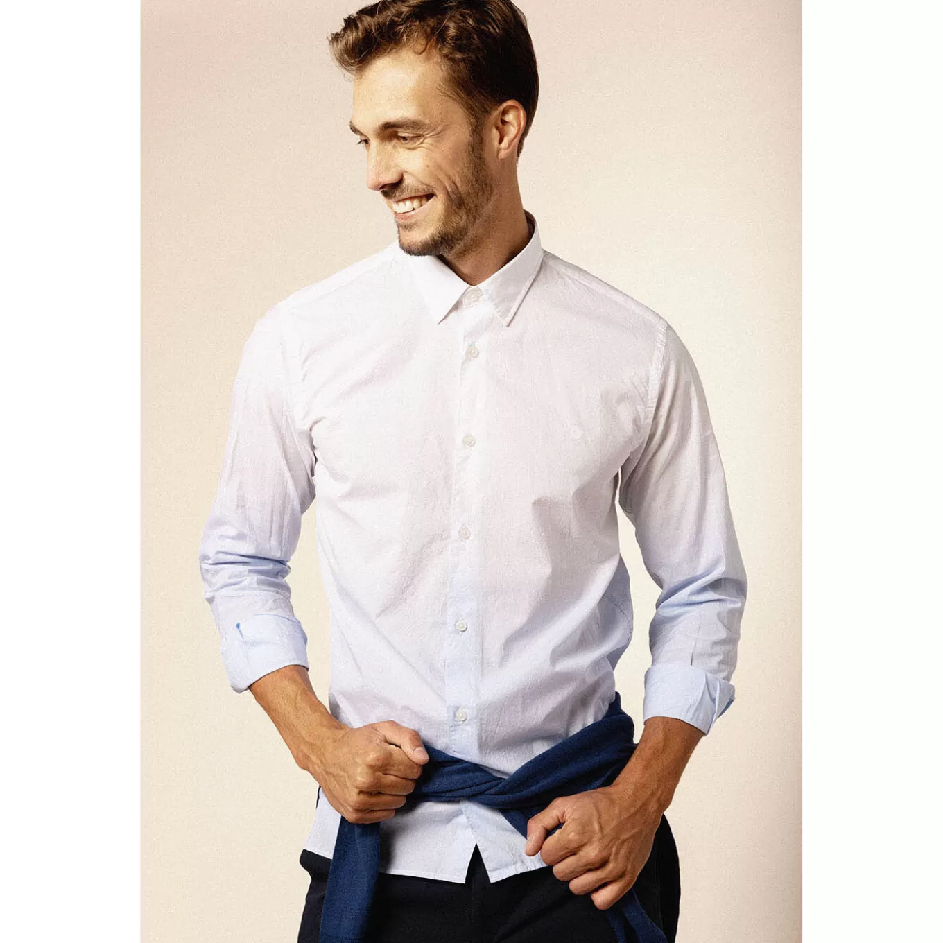 long_sleeve_shirt_in_degraded_poplin_2.webp SERGE BLANCO® Shirts^Long Sleeve Shirt In Degraded Poplin