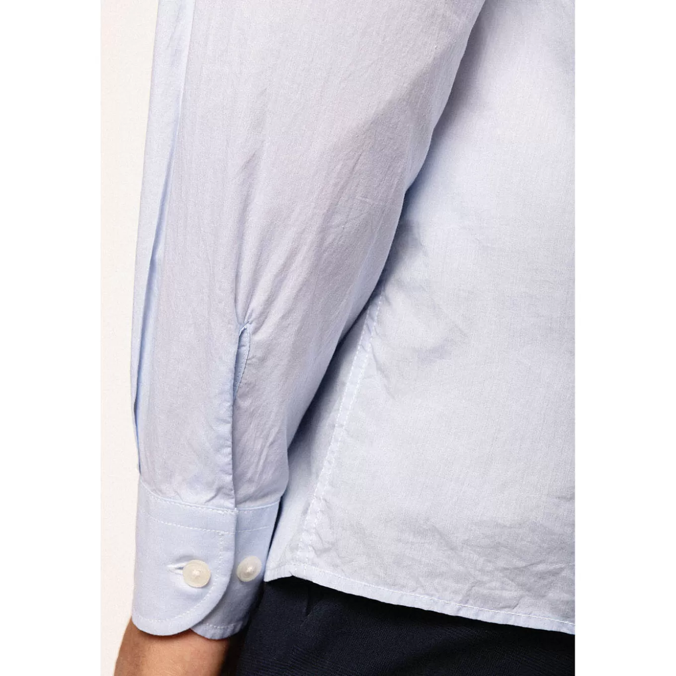 long_sleeve_shirt_in_degraded_poplin_6.webp SERGE BLANCO® Shirts^Long Sleeve Shirt In Degraded Poplin