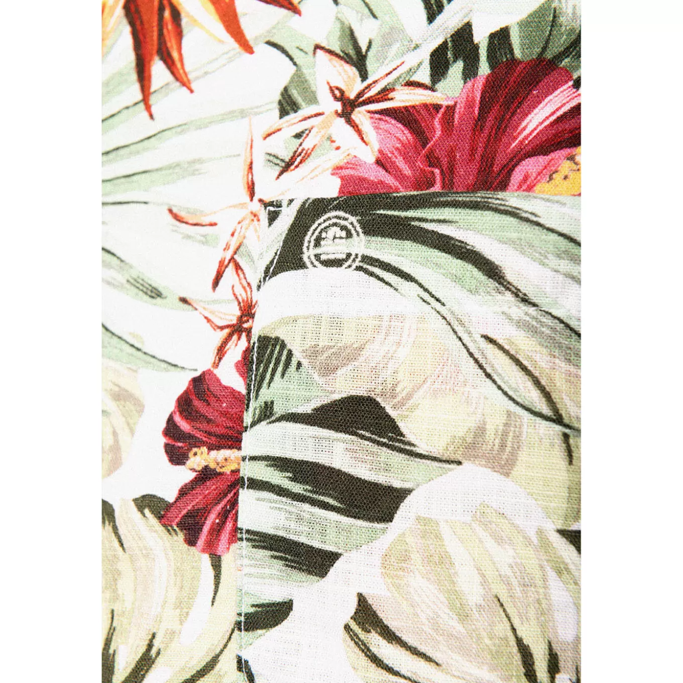 SERGE BLANCO® Shirts^Organic Cotton Floral Print Short Sleeve Shirt