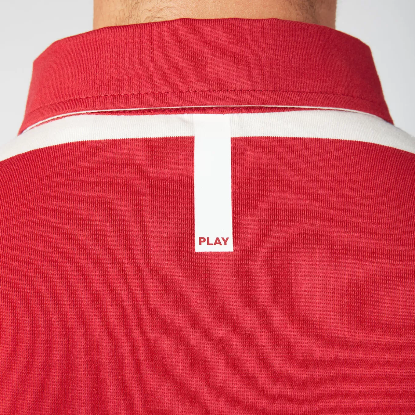 SERGE BLANCO® Polo Shirts^Play rugby polo shirt with red tricolor stripes