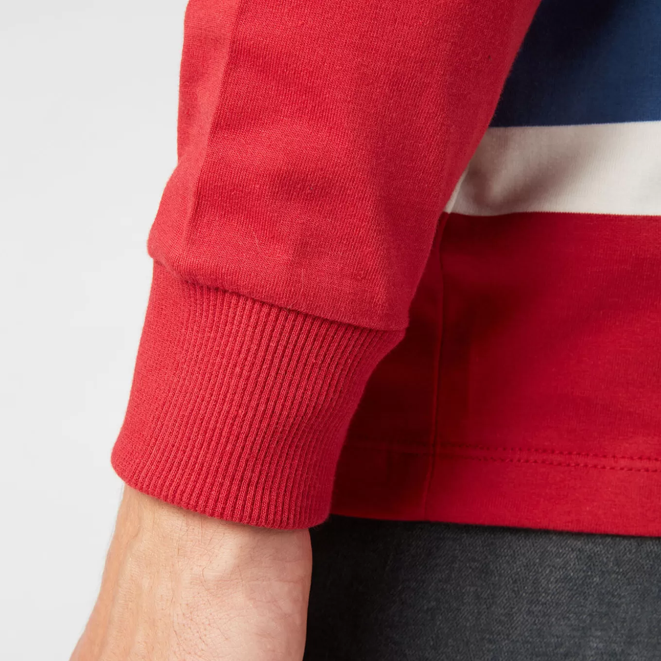 SERGE BLANCO® Polo Shirts^Play rugby polo shirt with red tricolor stripes