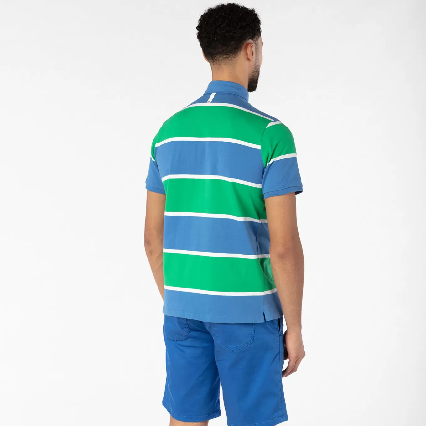 SERGE BLANCO® Polo Shirts^PLAY tricolor striped short-sleeved polo shirt