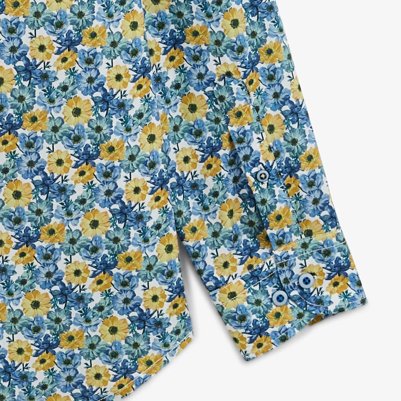 SERGE BLANCO® Shirts^Regular aviator shirt with cornflower print