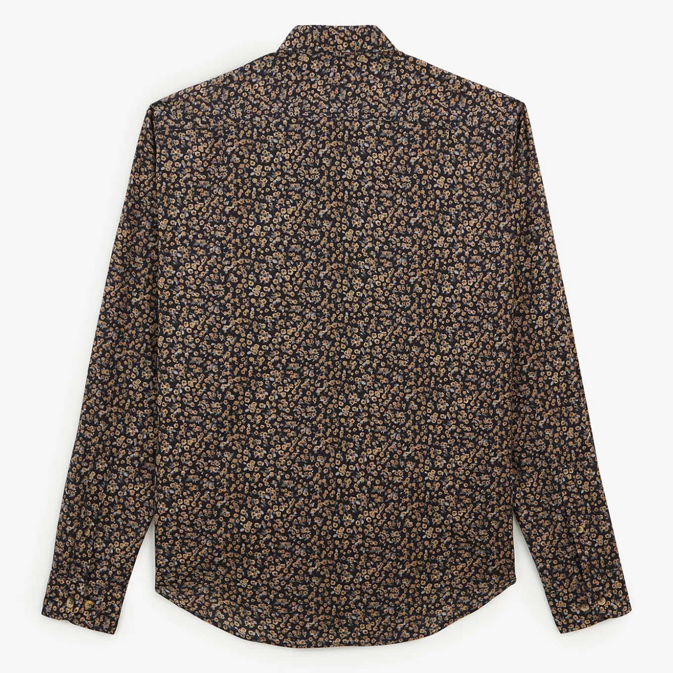 steel_gray_long_sleeve_shirt_in_floral_fabric_2.webp SERGE BLANCO® Shirts^Steel gray long sleeve shirt in floral fabric